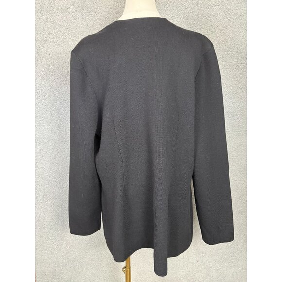 I.n.c. International Concepts Women's Sweater Blazer Gold Buttons Black 2XL NWTs - Picture 5 of 8